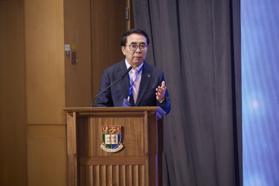 Professor Chunli Bai, President of the Greater Bay Area Science Forum and Former President of Chinese Academy of Sciences, delivers opening remarks.