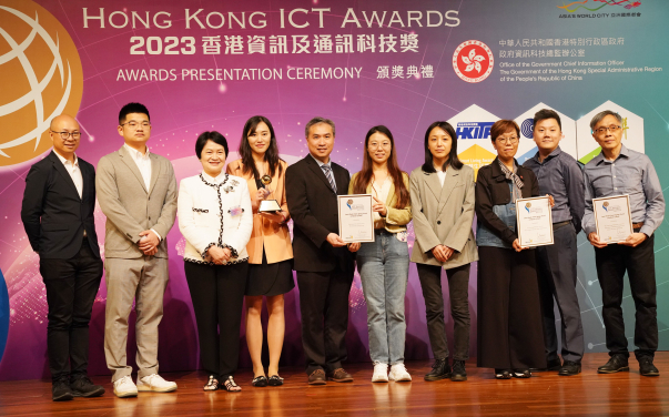 HINCare計劃榮獲2023年香港資訊及通訊科技獎